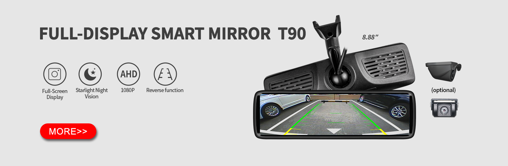 Full Display Rearview Mirror T91
